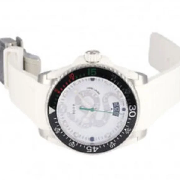 Gucci Dive NEW White Snake Motif Rubber Band Men's/Unisex Watch, 40mm, YA136330 - Picture 5 of 6